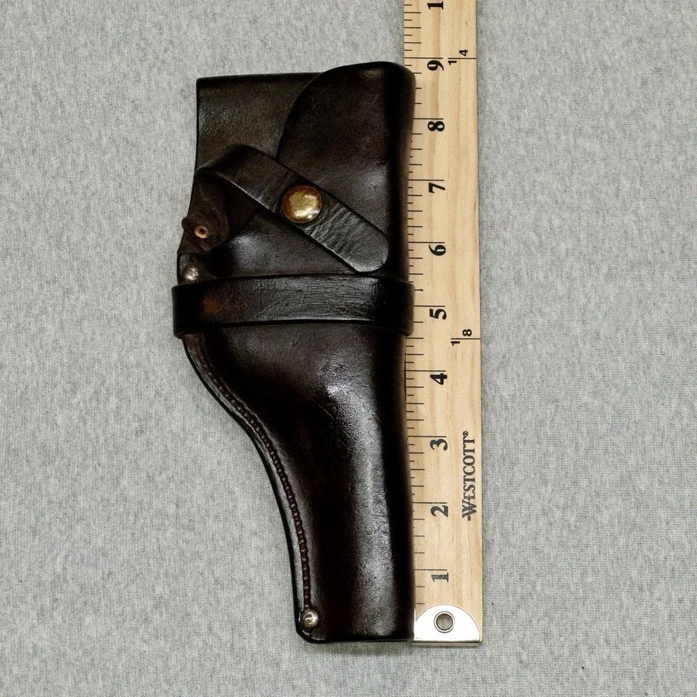 Vintage H H Heiser Leather Holster 923 Brass Snaps‎ Denver Colorado